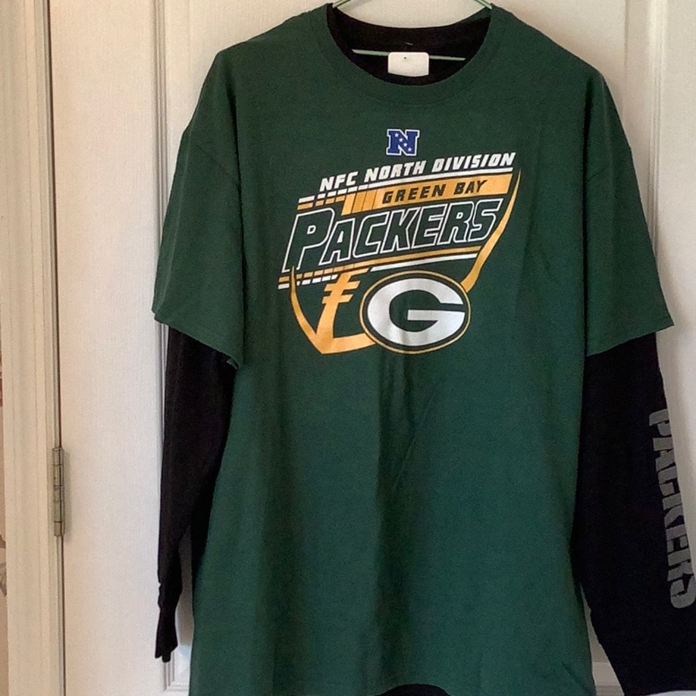 NFL Green Bay Packers layered Tee shirts